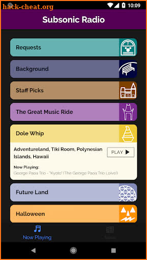 Subsonic Radio screenshot