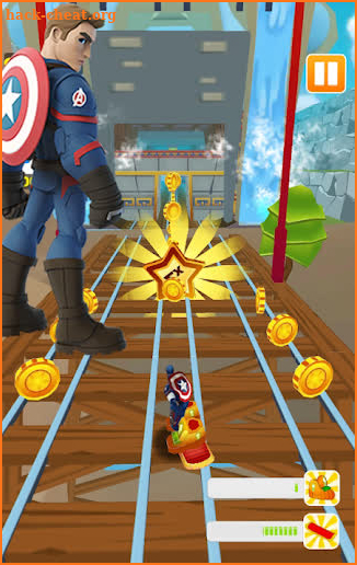 Subway Captain American Hero screenshot