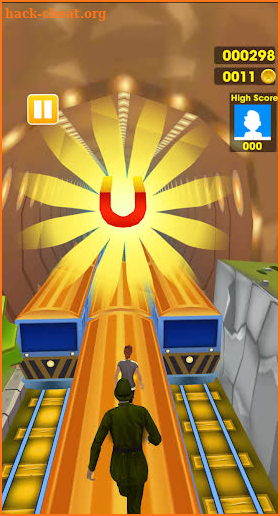 Subway Toon Boy Rail Track screenshot