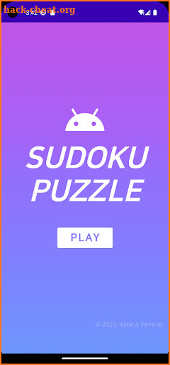 Sudoku screenshot