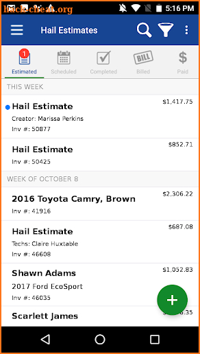 Sullivan PDR Estimator screenshot