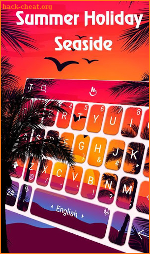 Sum Set Summer Holiday Seaside Keyboard Theme screenshot