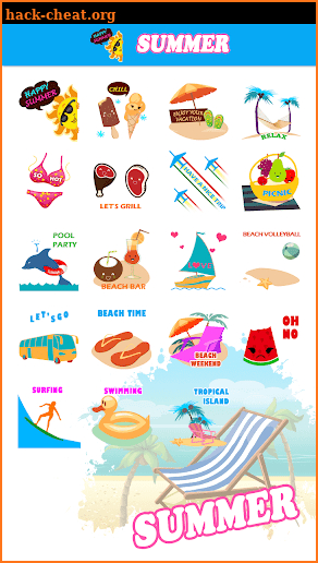 Summer Holiday Sticker GIF screenshot