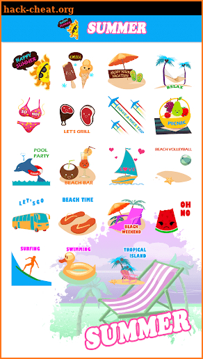 Summer Holiday Sticker GIF screenshot