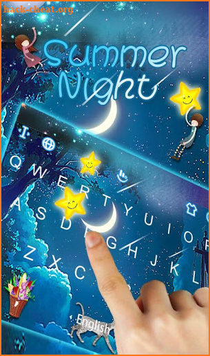 Summer Night Keyboard Theme screenshot