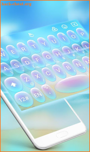 Summer Sea Water Drops Keyboard Theme screenshot