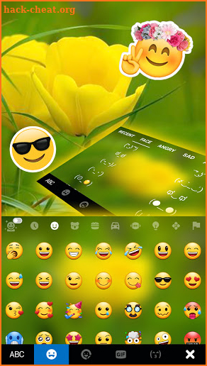 Summer Tulips Keyboard Background screenshot