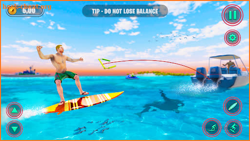 Summer Vacation Water Surfing screenshot