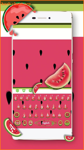 Summer Watermelon Keyboard screenshot