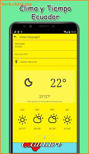 ☀☁ Clima y Tiempo Ecuador ⚡💦 screenshot