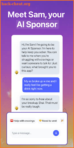 Sunflower Sober - Quit Tracker screenshot