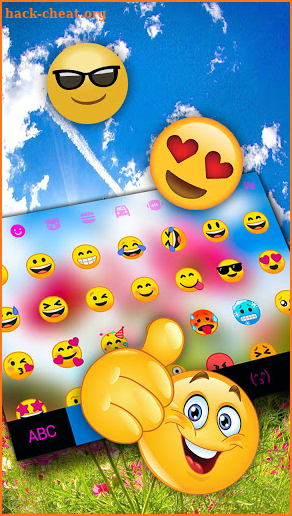 Sunny Flowers Keyboard Background screenshot