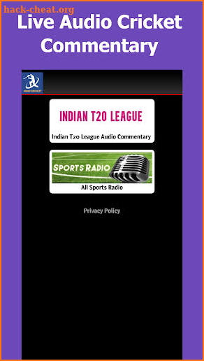 Suno Cricket Radio: Live Audio Cricket Commentary screenshot