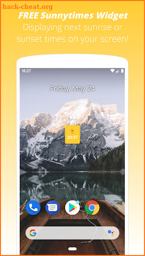 Sunrise & Sunset Times Widget screenshot