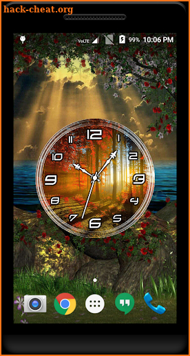 Sunrise Clock Live Wallpaper screenshot