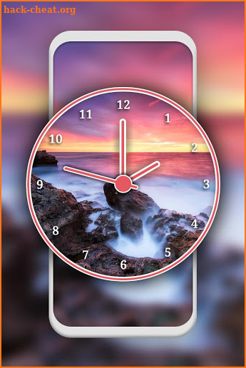 Sunset Clock Live Wallpaper screenshot