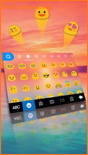 Sunset Holiday Seaside Keyboard Theme screenshot