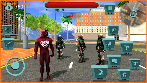 Super Black Spider Rope Hero screenshot