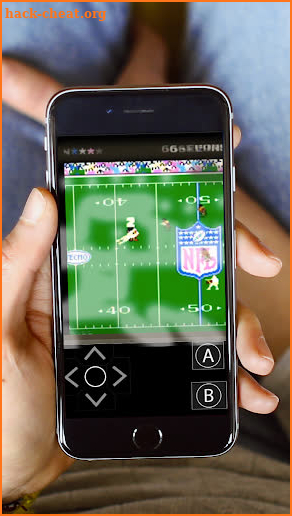 Super bowl football game screenshot