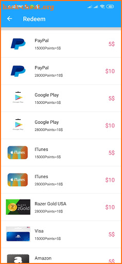 Super cash gift card screenshot