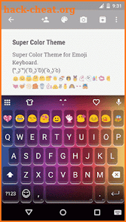 Super Color Emoji Keyboard screenshot