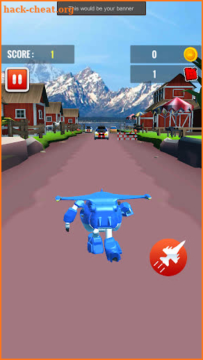 Super Fly Robot Wings Adventure run screenshot