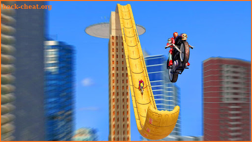 Super Hero Bike Mega Ramp Impossible Stunts Racing screenshot