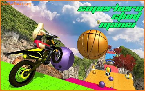 Super Heroes Bike Stunts Mania screenshot