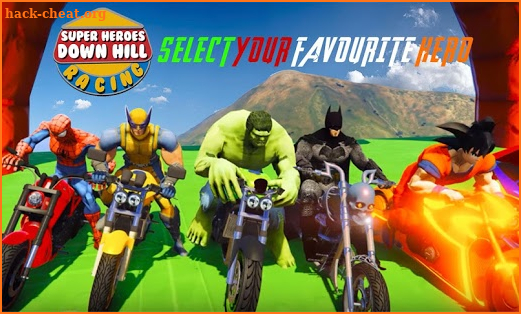 Super Heroes Downhill Racing screenshot