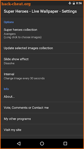 Super Heroes - Live Wallpaper screenshot