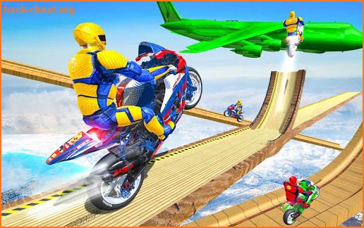 Super Light Speed Robot Bike Stunts screenshot