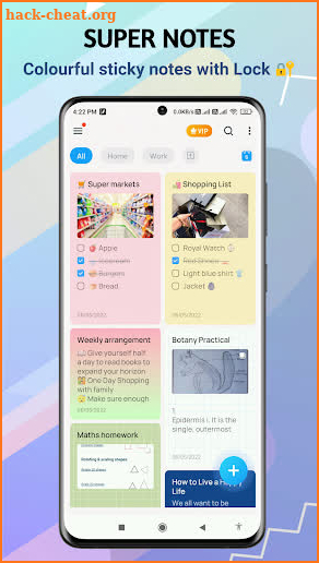 Super Notes - Sticky with Lock screenshot