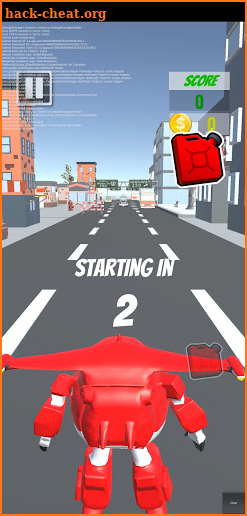 Super Robot Car flying Wings screenshot