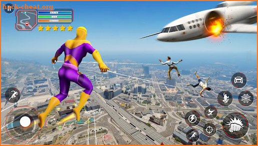 Super Rope Hero: Flying City screenshot