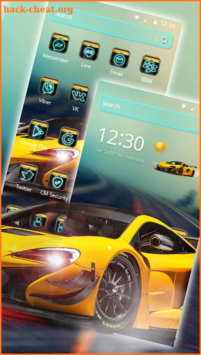 Super Speed Racing Car Theme screenshot