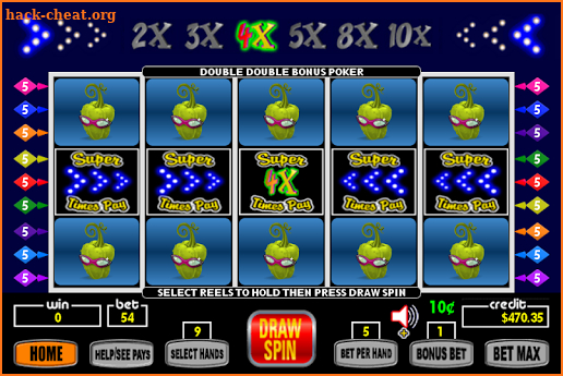 Super Times Pay Spin Poker screenshot