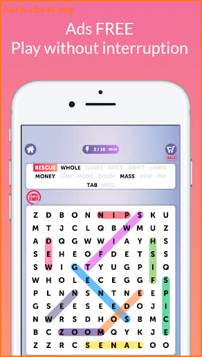 Super Word Search Puzzle: Ads Free screenshot