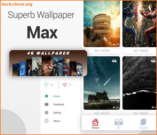 🎨Superb Wallpaper Max-4K 3D Double Wallpapers screenshot