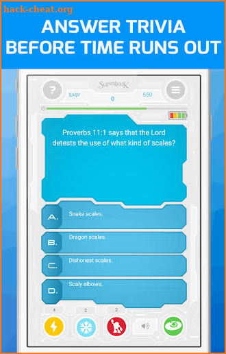 Superbook Bible Trivia Game screenshot