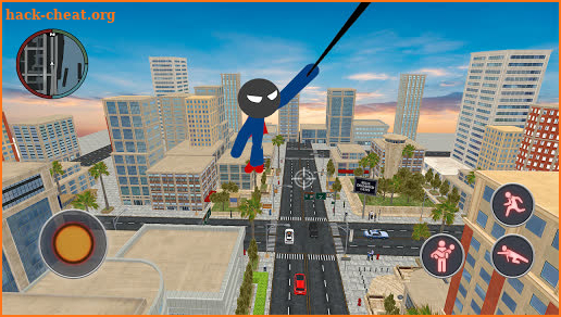 Superboy Stickman Rope Hero Gangster Crime City screenshot