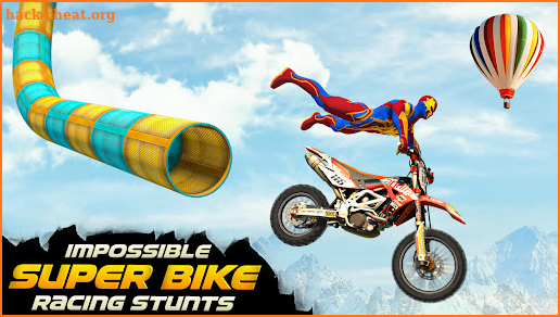 Superhero Bike Stunt Racing Tracks screenshot