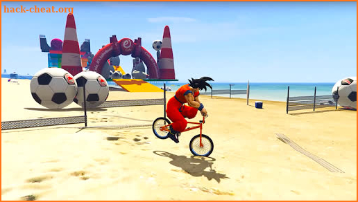 Superhero BMX Stunt Racing: Free Cycle Games screenshot