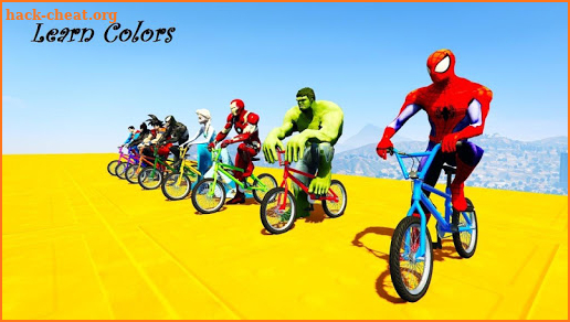 Superhero BMX Stunts Racing: Top Bike Racing Games screenshot