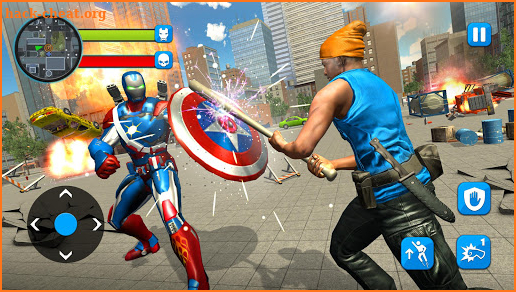 Superhero Captain Flying Robot City Rescue Mission screenshot