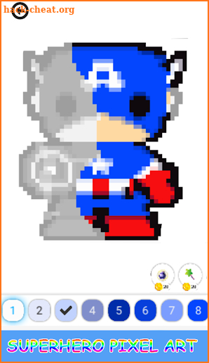 Superhero Color by Number - Pixel Art Relax 2019 screenshot