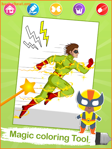 Superhero Coloring Pages screenshot