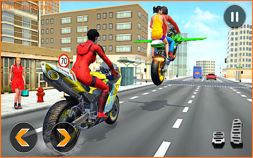 Superhero Flying Bike Game screenshot