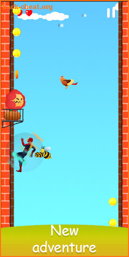 Superhero Jump: Fly Sky Run screenshot