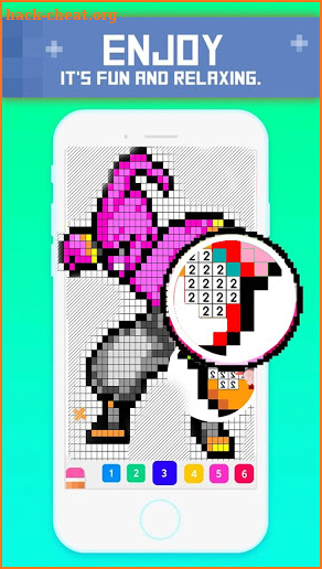 SUPERHERO PixelArt Color by Number Book - pixart screenshot