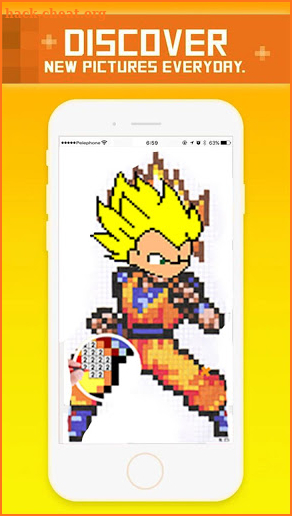 SUPERHERO PixelArt Color by Number Book - pixart screenshot